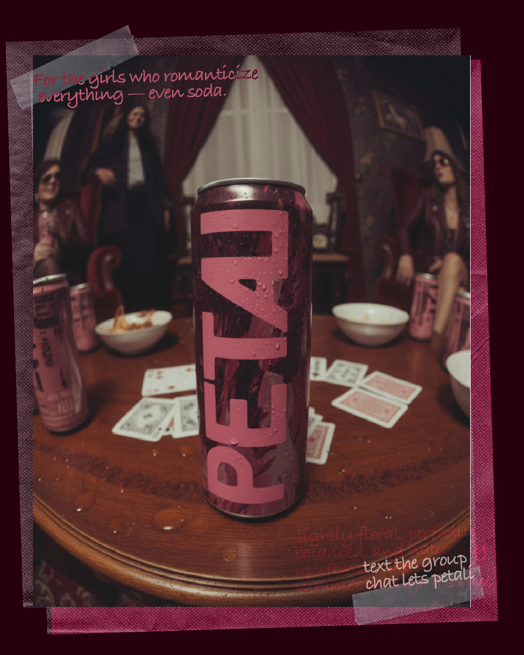 Petali botanical soda brand identity